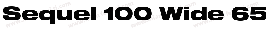 Sequel 100 Wide 65 W字体转换